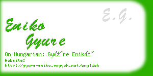 eniko gyure business card